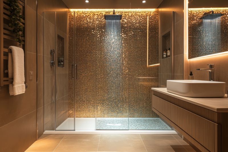 Backlit Shower Walls